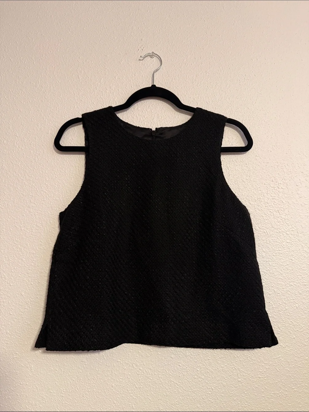 Madewell Boxy Shell Top in Tweed - Picture 3 of 10